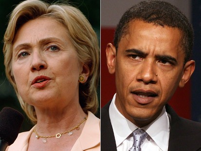 clinton vs obama - to whom you will give your vote. They both are real worth.