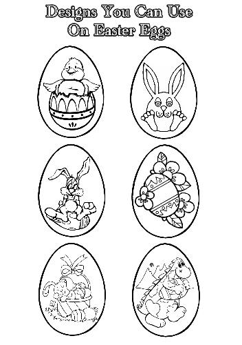More Easter Egg Designs - You can also have pictures like these in your egg design.