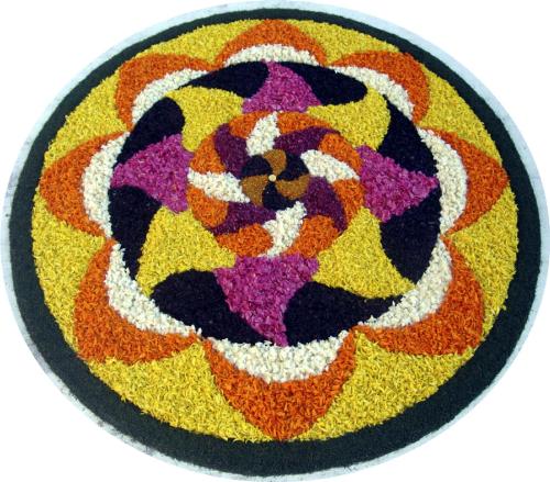 Attapookalam - This Photo also made out of fresh flowers.