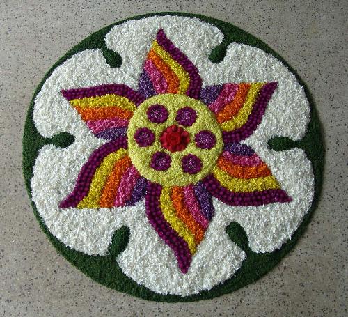 Pookkalam - The original Pookkalam.