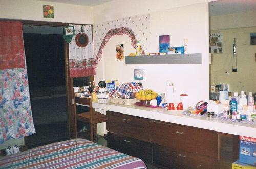 All-in-one living quarters - Starting out on your own can be sooooooo much fun. It is always nice to have your own space, be able to open your own apartment door, have no one wait up for you, have no curfew to be mindful of and being able to be as messy or as neat as you want to be.  It may not be what we want but even an all-in-one living space is a welcomed haven when it comes to having ones own space.