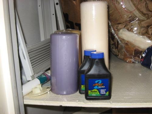 2 Cycle oil inside my house? - I do not recall putting them inside at all 2 Cycle oil inside my house? - I do not recall putting them inside at all
