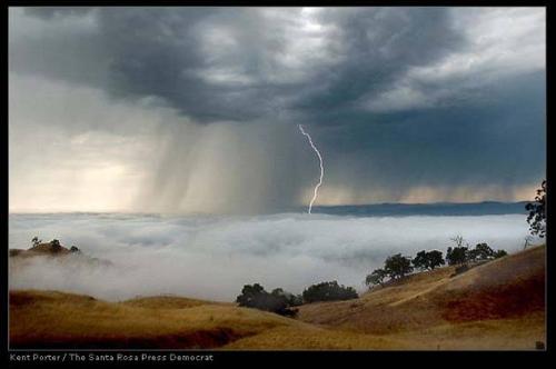 Storm on the beach - This is the rainy season. This picture respresent a lot where I live.