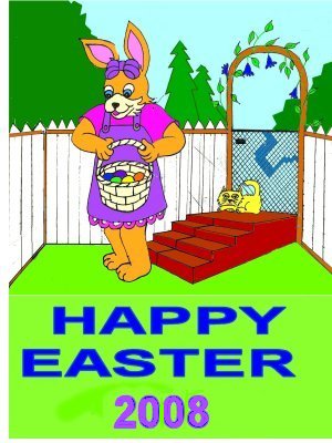 Help Yourself to an Easter Egg - You won't have to hunt all over the yard for these hard-boiled eggs, for the bunny rabbit will bring them to you with a wish for you to take all you would like. Enjoy!