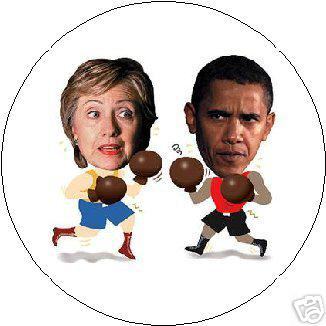 Clinton and Obama boxing - This photo is used to show what my discussion is really all about. It&#039;s, of course, about the feuding between Barack Obama and Hilary Clinton.