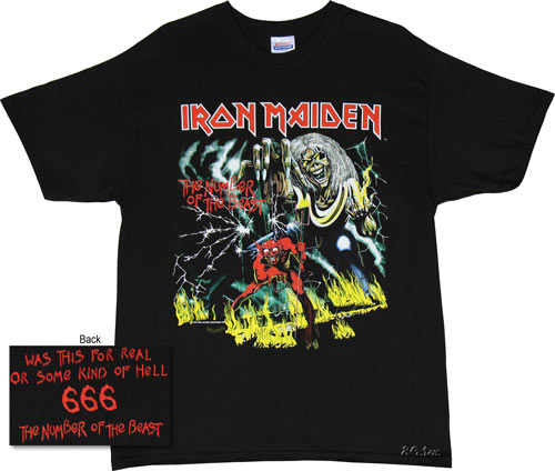 Iron Maiden T-shirt - Iron Maiden Number of The Beast