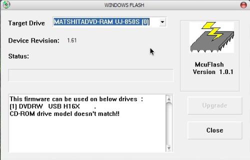 drive doesn't match - CD-ROM drive model doesn't match!!