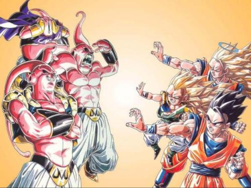 dragonball z - Buu's vs Saiyans .