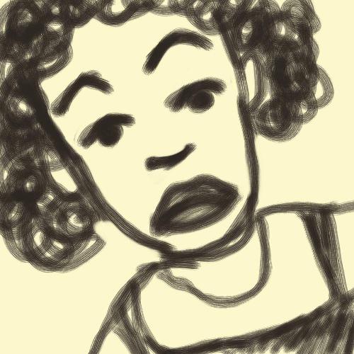 face sketch - A face doodle