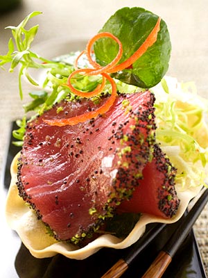 Salmon - One of my favourites, smoked salmon salad.