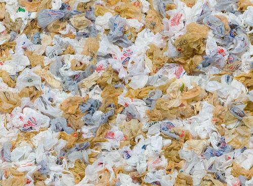 A mountain of plastic bags! - plastic bags, grocery sacks, trash bags