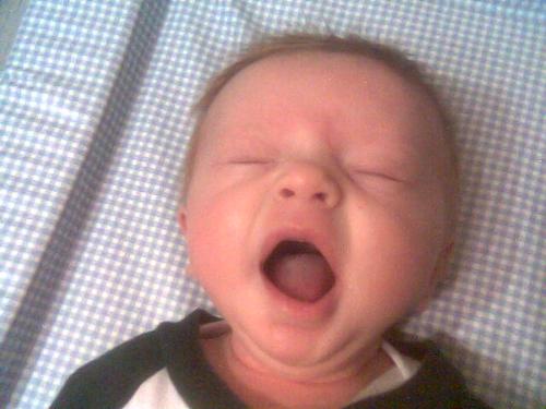 Yawning Baby - Baby Yawning as is very tired