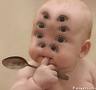 funny babies - Whew! She sees with her numerous eyes.