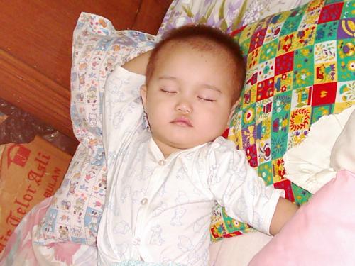 My son - What do you think about his sleepy face? isn't he cute?
