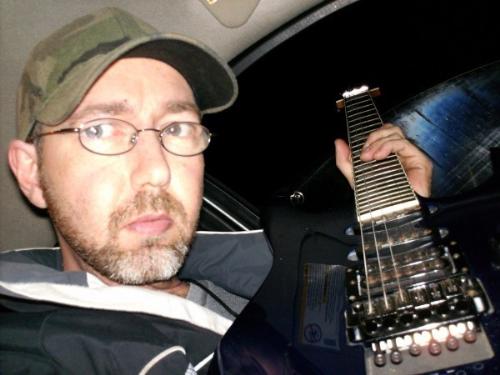 Car Shot - A picture of me with one of my guitars.... OOOoooo Sexy... lol.......