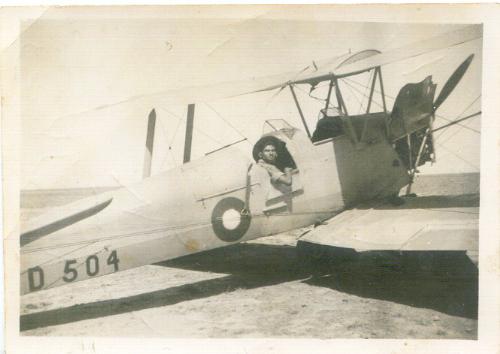 My Grandfather - Testing Plane - This is the photo is of my Grand Father, he was a flight engineer, this photo has been taken in 1947 in Risalpur, India, before testing the engine of the plane