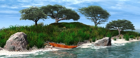Island - I peaceful island scene.