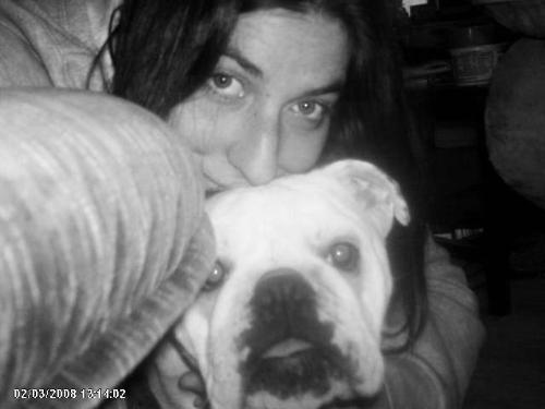 Le Momma& the Duchess of Pork - This is a picture of me and my English bulldog'Duchess'.
