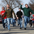 people - people running