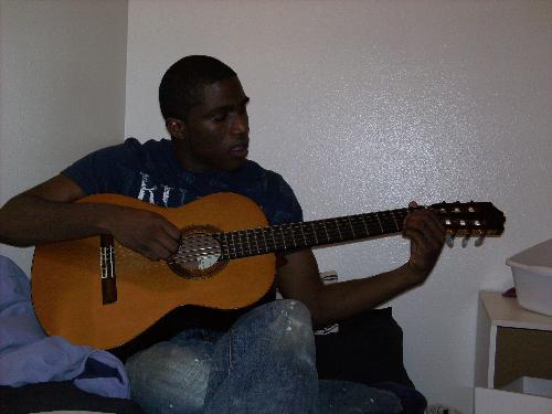 My $10 Guitar... - Use to always force my friends that can play the guitar to play for me, but ever since I bought that guitar in the picture above, I have had the joy of trying to teach myself. When I do get as good as my friends, then I&#039;ll force the to play along with me!!! lol