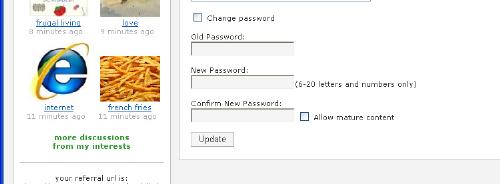 mature content preference - screen cap (cropped) to show the 'mature content' check box. Check or uncheck then click update.