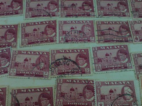 my stamp collections - Malaya stamp at 1961