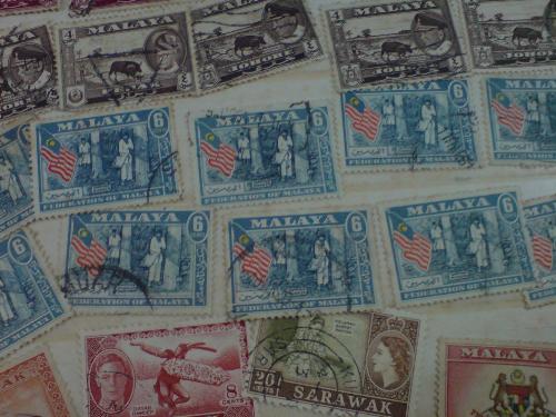 my stamp collections - My granpa give to me. Stamp produce at 1961.
