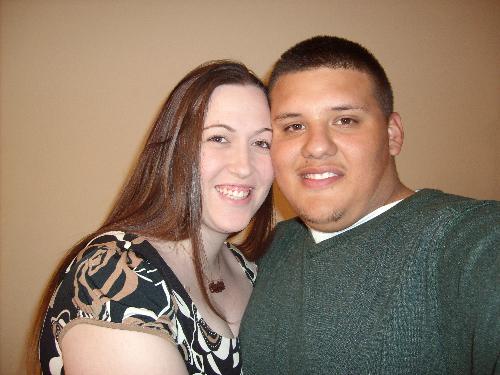 My Fiance and I - This is me and my fiance on valentines day before dinner