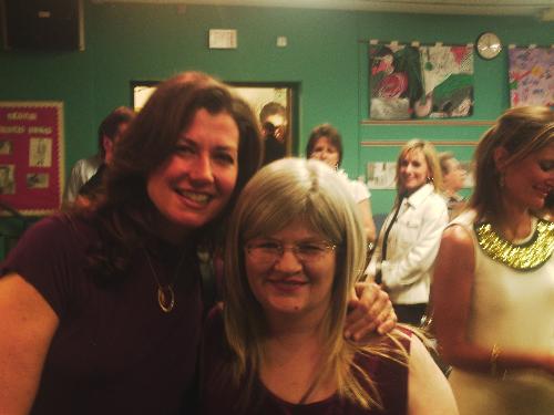 Amy Grant and my wife - Grammy winner Amy Grant was at my old grade school!