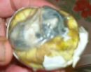 balut - When I was younger I couldn't even stand eating the chick. It made me sick whenever I look at it, but now I already have the guts eating it.