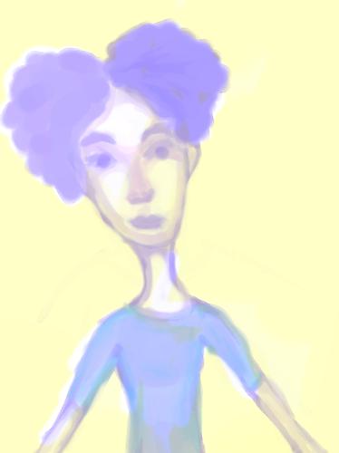 woman - A drawing of a woman