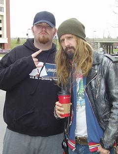 me and rob zombie - this is just a photo of me and rob zombie i have a large collection of photos with me and other celebrites