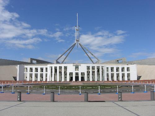 New Parliament House in Canberra - Federal Parliament House in Canberra, Capital of Australia. It was built in 1988, 200 years after establishment of NSW. It has become one of the most important national symbols and prides apart from Uluru and Opera House