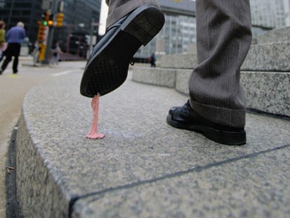 Chewing gum - Has this ever happened to you? If so, you'll know how annoying it is!