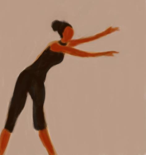 dancer - A drawing of a dancer