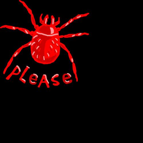 chigger - This is a drawing of a chigger. To the naked eye, they just look like a red dot. 