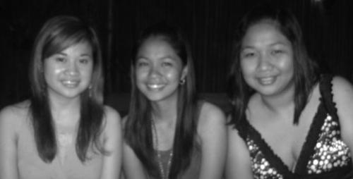 Having fun - my cousin, my sister and me