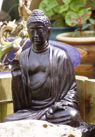 Buddha Statuette - In garden of my son Andy