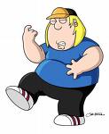 Chris Griffin - Chris Griffin from family guy playing the air guitar