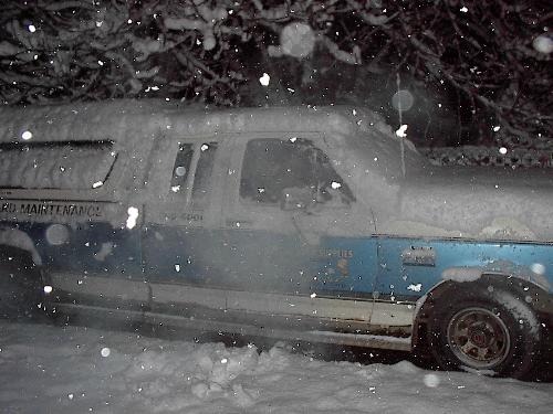 Winter - Lots of snow this winter. The ski hill was busy.