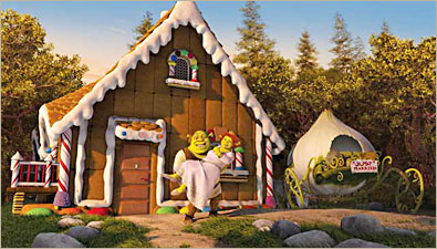 the house - A house in the shrek movie