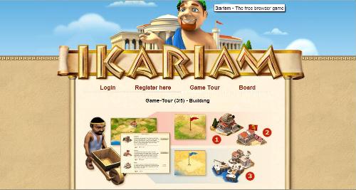 Ikariam - A snapshot I took from the Ikariam game tour