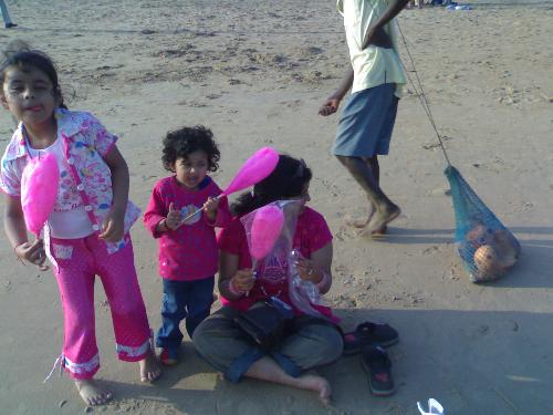 Kishusia - Kishu and Sia on Puri Beach.