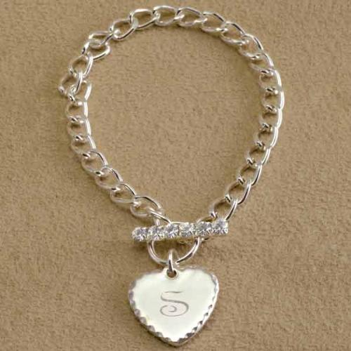 Bracelet - bracelet with gold heart