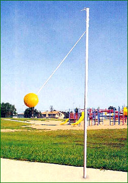 tether ball - playing tether ball