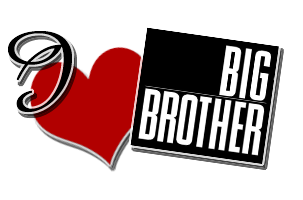 I love Big Brother - I love Big Brother red heart black lettering