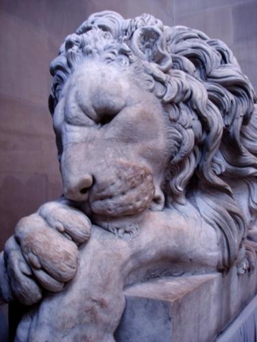 Chatsworth Lion - A photo taken at Chatsworth House last year.