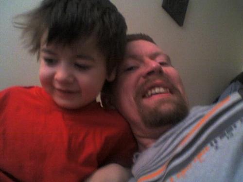 My best boy with his stepdad, Guy! - Hey, this is my son with his stepdad having fun togeather!
