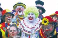 Bognor Clown Festival - A group of clowns at Butlins for the annual Bognor Clown Festival.