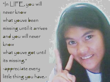 Just Simply Happy!! - this pix was edited by me..i edited this with a caption about being contented in everything u have right now be in small or big things..and thank God for it..